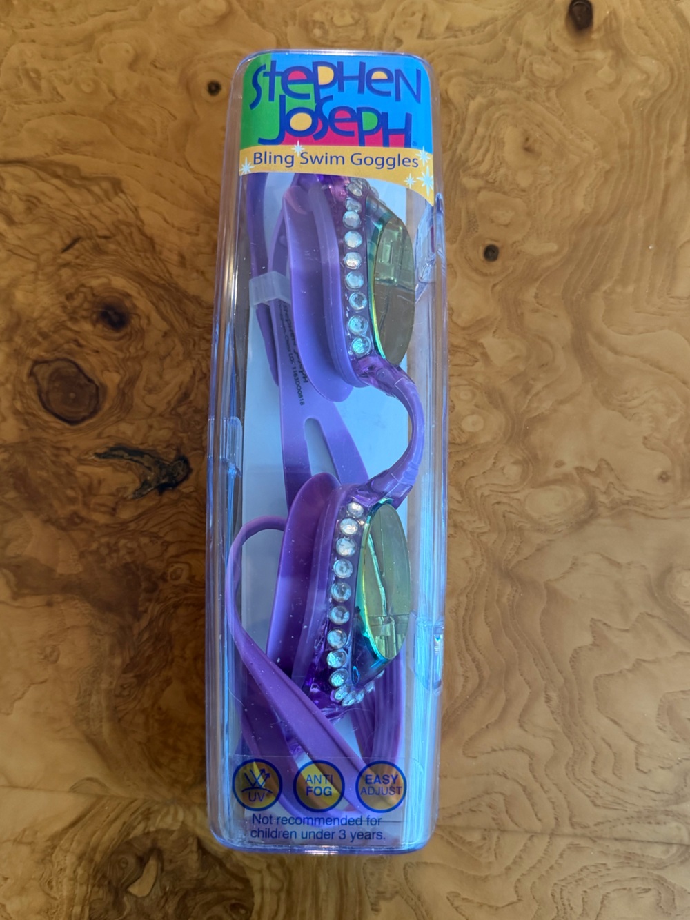 Stephen Joseph Purple Bling Swim Goggles NWT